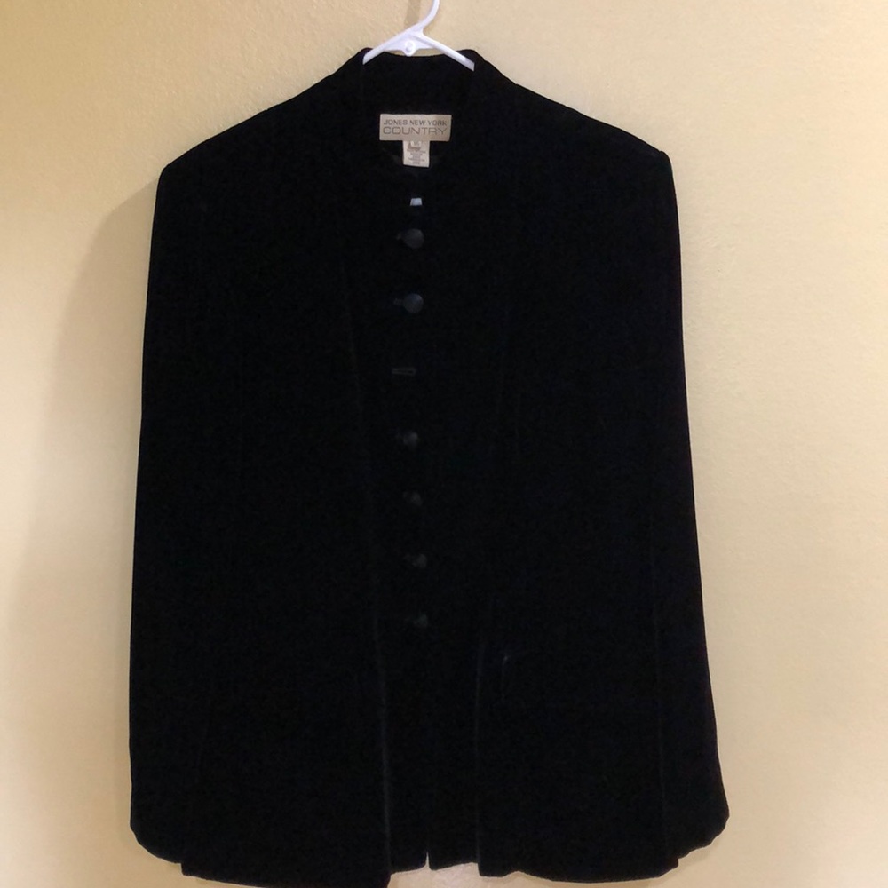 Jones New York Country black velvet jacket.
